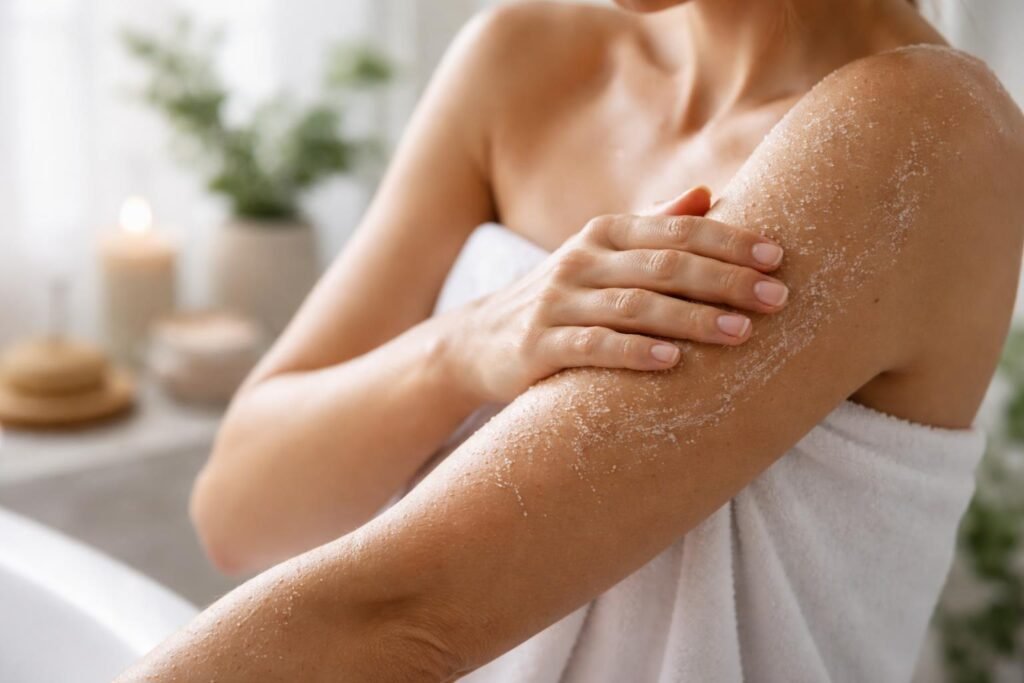 Testradírozás lépései, bőrápolás, természetes módszerek, hidratálás, sima bőr