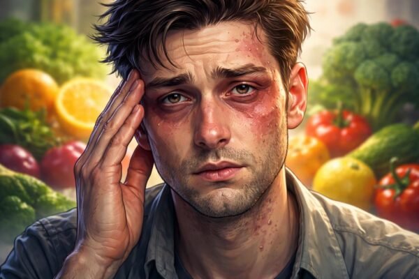 Egy fiatal nő, aki hajtós életmód közben figyelmet fordít az egészségére