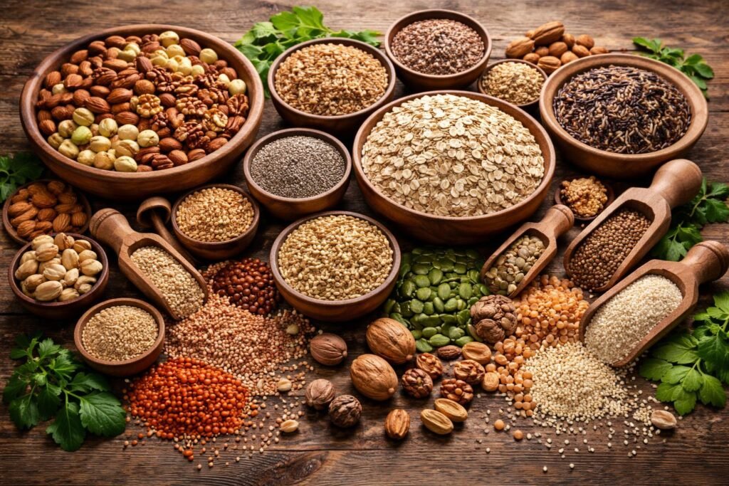 Gabonák, magvak és diófélék természetes vitaminforrásai a tányérodon