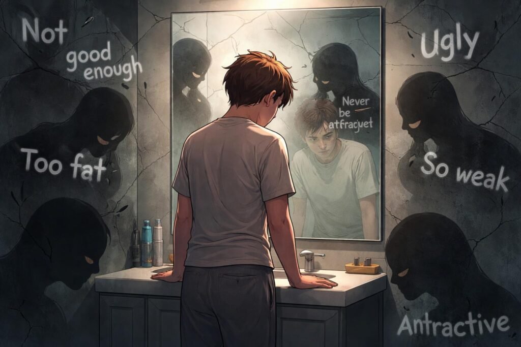 Felületi testtudatosság hibái, amelyek gátolják az önismeret fejlődését.