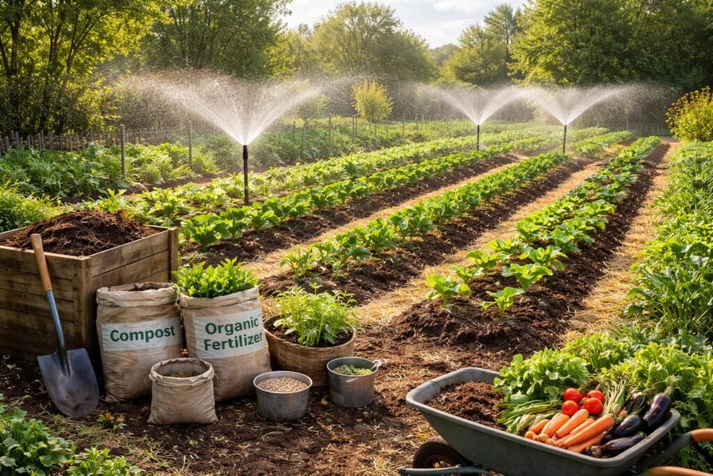 Tavaszi öntözés és tápanyagpótlás a veteményeskertben a jó termésért