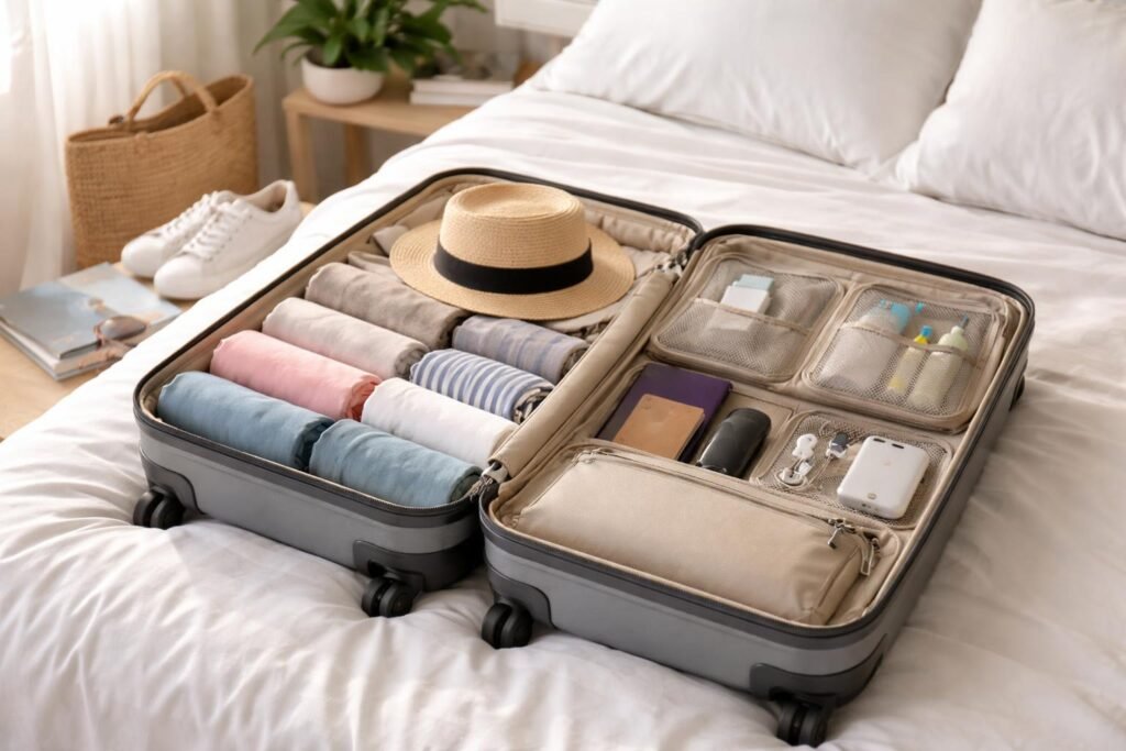 Praktikus tippek stresszmentes csomagoláshoz az utazás előtt, könnyű készülődéshez
