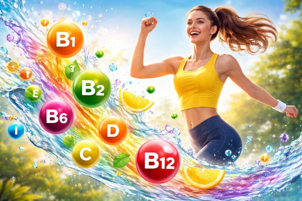 Vízben oldódó vitaminok friss zöldségben és gyümölcsben, egészséges életmód része