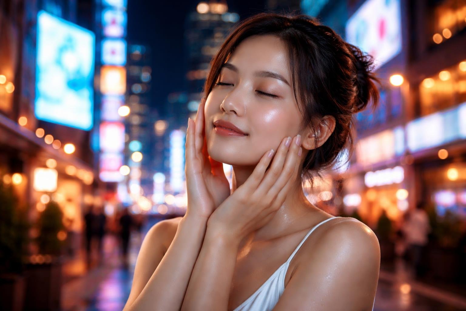 Digitális és éjszakai fények hatása az arcbőrre, öregedés és bőrkárosodás tények