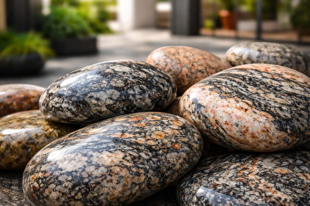 Tartós és elegáns természetes gránitkő otthoni felhasználásra, kültérre és beltérre.