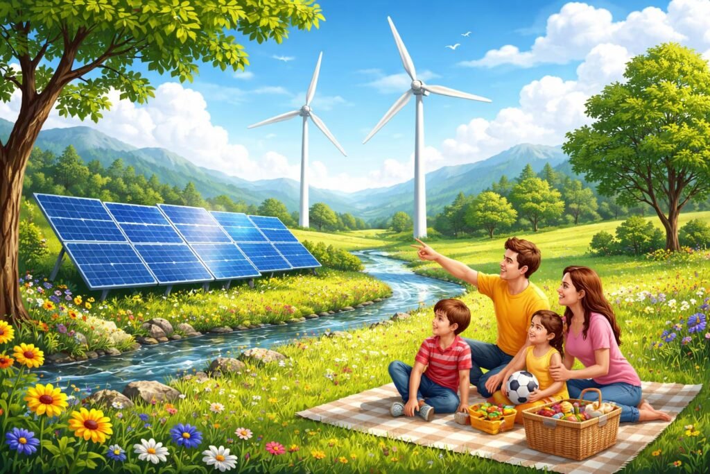 Napelemek telepítése a káros emisszió csökkentése érdekében