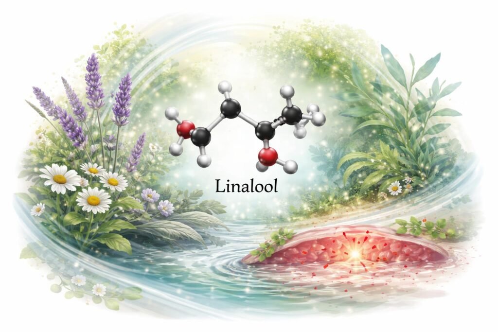 Természetes linalool kivonat nyugtató és gyulladáscsökkentő hatásai