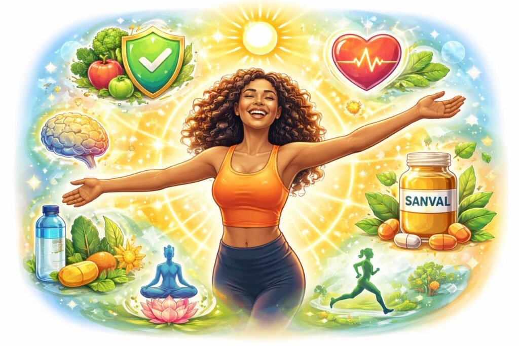 Sanval összetevőinek hatása és a szervezetre gyakorolt pozitív befolyás a várható eredményekért